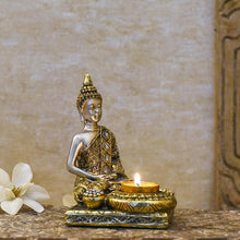 Load image into Gallery viewer, Serene Buddha T-light &amp; Incense Holder
