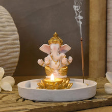 Load image into Gallery viewer, Beautiful Ganpati Incense &amp; T-light Holder
