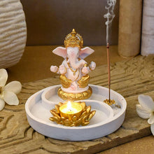 Load image into Gallery viewer, Beautiful Ganpati Incense &amp; T-light Holder
