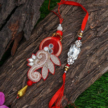 Load image into Gallery viewer, Bedazzling Bhaiya Bhabhi Rakhi

