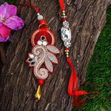 Load image into Gallery viewer, Bedazzling Bhaiya Bhabhi Rakhi
