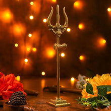 Load image into Gallery viewer, Divine Brass Trishul Showpiece
