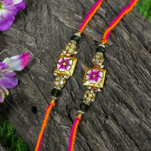 Load image into Gallery viewer, Stunning Hand-Painted Fancy Rakhi Set of 2
