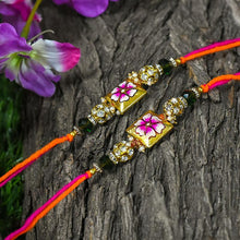 Load image into Gallery viewer, Stunning Hand-Painted Fancy Rakhi Set of 2
