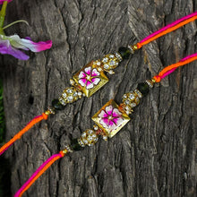 Load image into Gallery viewer, Stunning Hand-Painted Fancy Rakhi Set of 2
