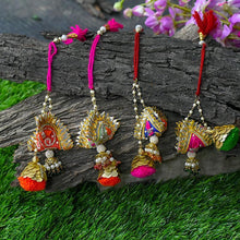 Load image into Gallery viewer, Glamorous Handcrafted Gottapatti Lumba Rakhi
