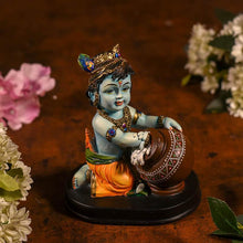 Load image into Gallery viewer, Beautiful Blue Bal Gopal With Brown Matki

