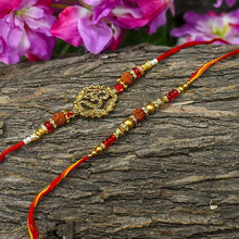 Load image into Gallery viewer, Fancy Rudraksha &amp; OM Rakhi (Set of 2)
