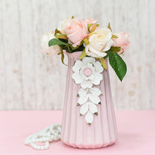 Load image into Gallery viewer, Pearl White Flower Vase
