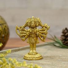 Load image into Gallery viewer, Brass Panchmukhi Hanuman
