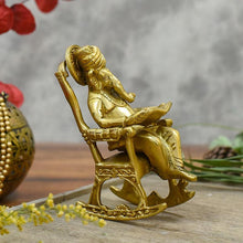 Load image into Gallery viewer, Stylish Brass Rocking Chair Ganesha
