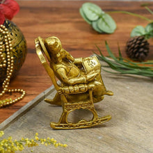Load image into Gallery viewer, Stylish Brass Rocking Chair Ganesha
