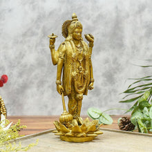 Load image into Gallery viewer, Standing Brass Lord Vishnu Idol/Murti
