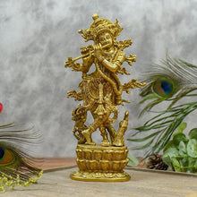 Load image into Gallery viewer, Beautiful Carved Krishna Idol/Murti
