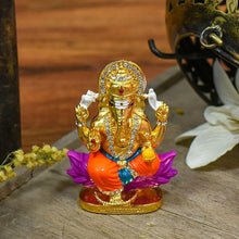 Load image into Gallery viewer, Exquisite Multicolour Ganesha Dashboard Idol
