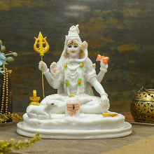 Load image into Gallery viewer, Divine Marble Dust Shiv Idol/Murti
