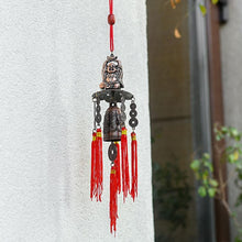 Load image into Gallery viewer, Feng Shui Traditional Dragon Bell Coins Laughing Buddha Wind Chime
