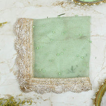 Load image into Gallery viewer, Graceful Green Beaded Thali Cover
