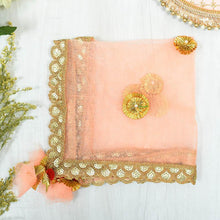 Load image into Gallery viewer, Ravishing Peach &amp; Golden Thali Cover
