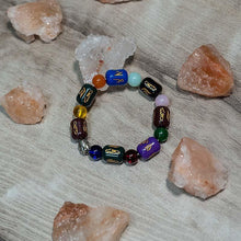 Load image into Gallery viewer, Multi Color Cylidrical Round Chinese Bracelet
