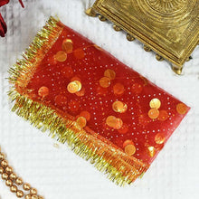 Load image into Gallery viewer, Chowki Cover With Golden Sequence Beads
