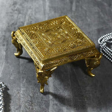 Load image into Gallery viewer, OM Design Brass Chowki
