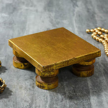 Load image into Gallery viewer, Wooden Pooja Chowki
