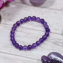 Load image into Gallery viewer, Amethyst Crystal Healing Bracelet | Protection &amp; Spirituality
