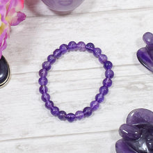 Load image into Gallery viewer, Amethyst Crystal Healing Bracelet | Protection &amp; Spirituality
