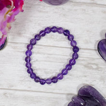 Load image into Gallery viewer, Amethyst Crystal Healing Bracelet | Protection &amp; Spirituality
