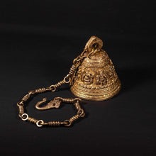 Load image into Gallery viewer, Antique Brass Ganesha Hanging Bell
