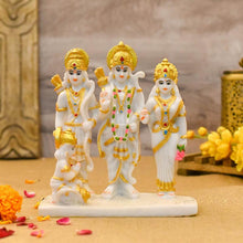 Load image into Gallery viewer, Reverential White &amp; Gold Ram-Darbar Idol
