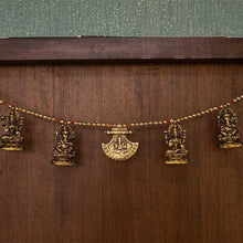 Load image into Gallery viewer, Antique Brass Laxmi Ganesha Bandhanwar
