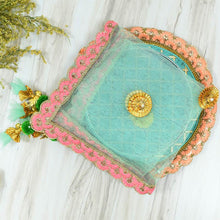 Load image into Gallery viewer, Mint &amp; Pink Thali Cover
