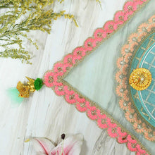 Load image into Gallery viewer, Mint &amp; Pink Thali Cover
