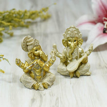 Load image into Gallery viewer, Exquisite Handmade Clay Ganesha Figurines (Set of 2)
