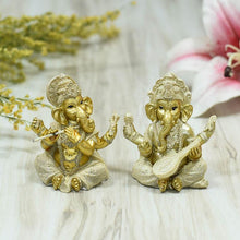 Load image into Gallery viewer, Exquisite Handmade Clay Ganesha Figurines (Set of 2)
