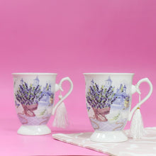 Load image into Gallery viewer, Violet Vintage Tea Cups (Set of 2)
