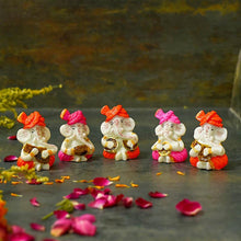 Load image into Gallery viewer, Musical Ganesha Showpiece Set of 5
