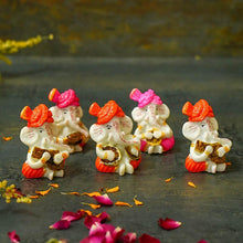 Load image into Gallery viewer, Musical Ganesha Showpiece Set of 5
