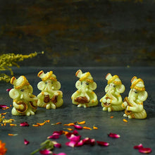 Load image into Gallery viewer, Ganesha Musical Influence Showpiece Set of 5
