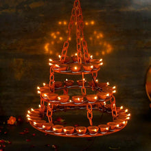 Load image into Gallery viewer, LED Traditional Diya Hanging Light
