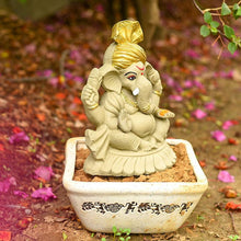 Load image into Gallery viewer, 10INCH Pagdi Eco-Friendly Ganpati⎮Plant-A-Ganesha
