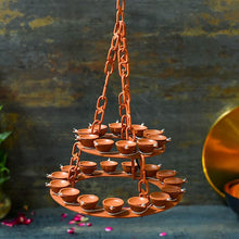 Load image into Gallery viewer, Double Layer LED Hanging Diya Light
