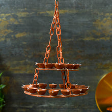 Load image into Gallery viewer, Double Layer LED Hanging Diya Light
