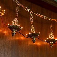 Load image into Gallery viewer, Bright Golden LED Door Bandhanwar Light
