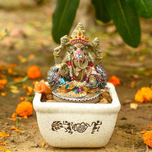 Load image into Gallery viewer, 6INCH Bejewelled Eco-Friendly Clay Ganesha⎮Plant-A-Ganesha
