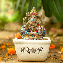 Load image into Gallery viewer, 6INCH Bejewelled Eco-Friendly Clay Ganesha⎮Plant-A-Ganesha
