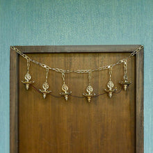 Load image into Gallery viewer, Bright Golden LED Door Bandhanwar Light
