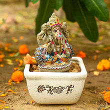 Load image into Gallery viewer, 6INCH Bejewelled Eco-Friendly Clay Ganesha⎮Plant-A-Ganesha
